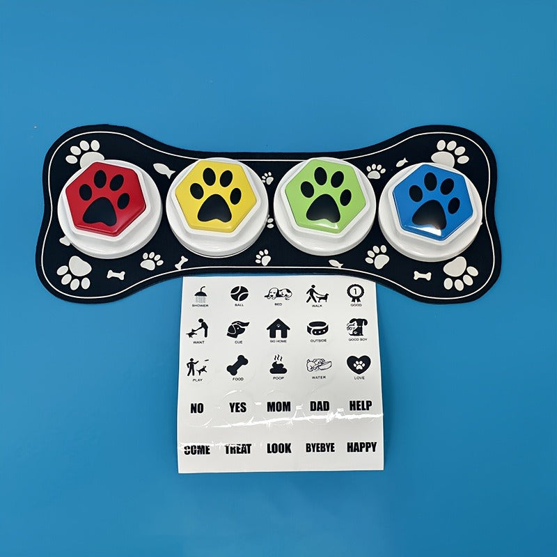 Pet Training Buttons with Mat, Recordable Dog Talking Button Set, Durable Easy-Clean, No Battery Required – Dog Communication Buttons for Talking - product image 5
