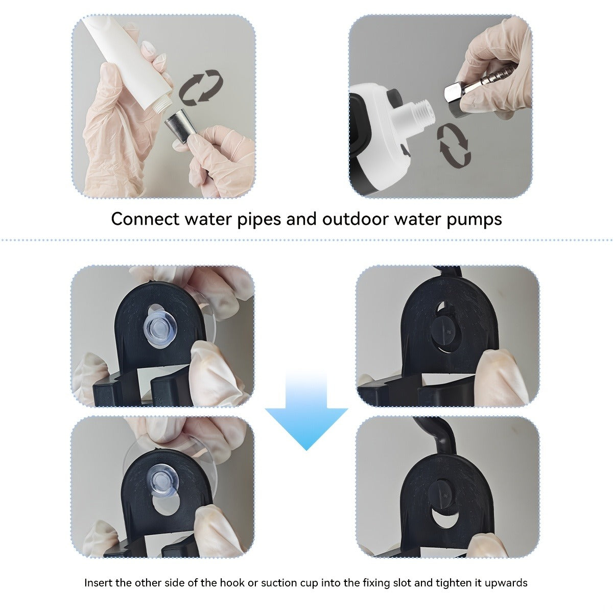 Portable Outdoor Shower with Light 2-in-1 – Camping, Hiking, Pet Bathing & Car Cleaning Shower Pump – 2000mAh Rechargeable, Power Display, Spray Nozzle, Hose - product image 8