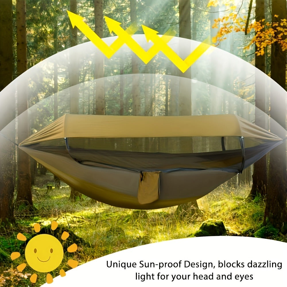 Camping Hammock with Mosquito Net | 265lbs Cap. | 210T Nylon