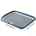 Indoor Dog Potty Tray with Removable Grating – Leak-Proof Puppy Training Toilet, Washable Pee Pad Holder for Apartments, Easy Clean Dog Bathroom, 7 Colors - product image 5