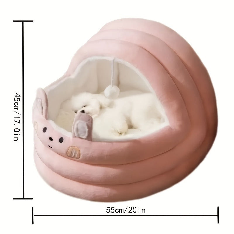 Plush Dog Bed Pad – Thick, Soft & Warm Pet Sleeping Mat for Dogs and Cats – Non-Slip Cozy Cushion Kennel Pad, Large Size 21.7×20×17.7 inch, Multiple Colors - product image 5
