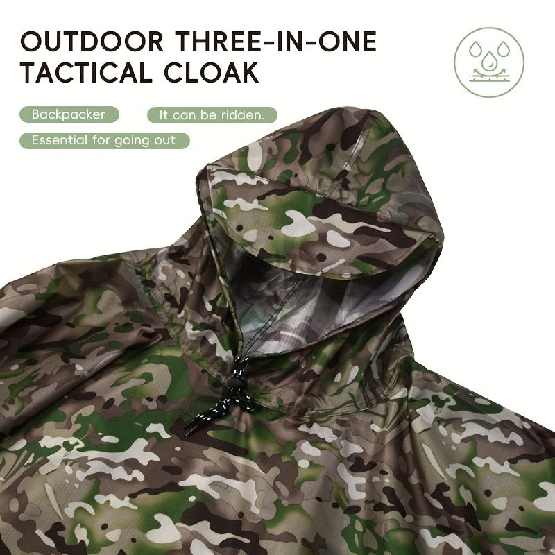 Lightweight Polyester Raincoat for Hiking Camping Mountain Climbing Outdoor Sports, One Size Unisex Emergency Rain Jacket with Smooth Lining | Waterproof Rain - product image 5