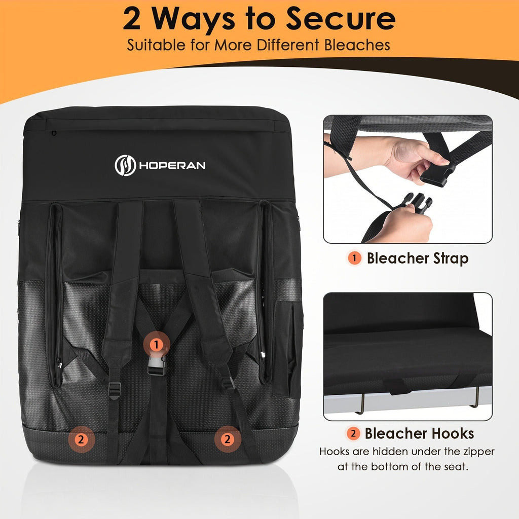 Heated Stadium Seat with Massage | 3-Level Heat & 6 Modes