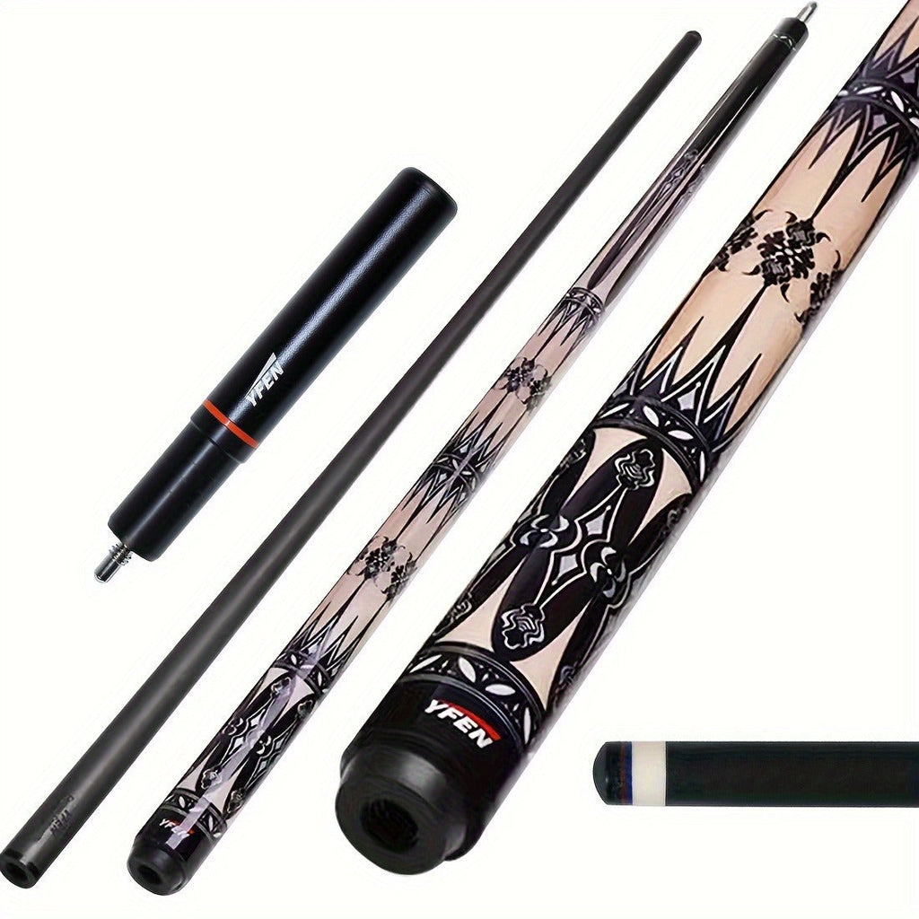 Carbon Fiber Pool Cue Stick 12.5mm Low Deflection Professional Billiard Cue with Extension Canadian Maple Wavy Pin Wrapless Design Dent-Resistant Shaft for - product image 5