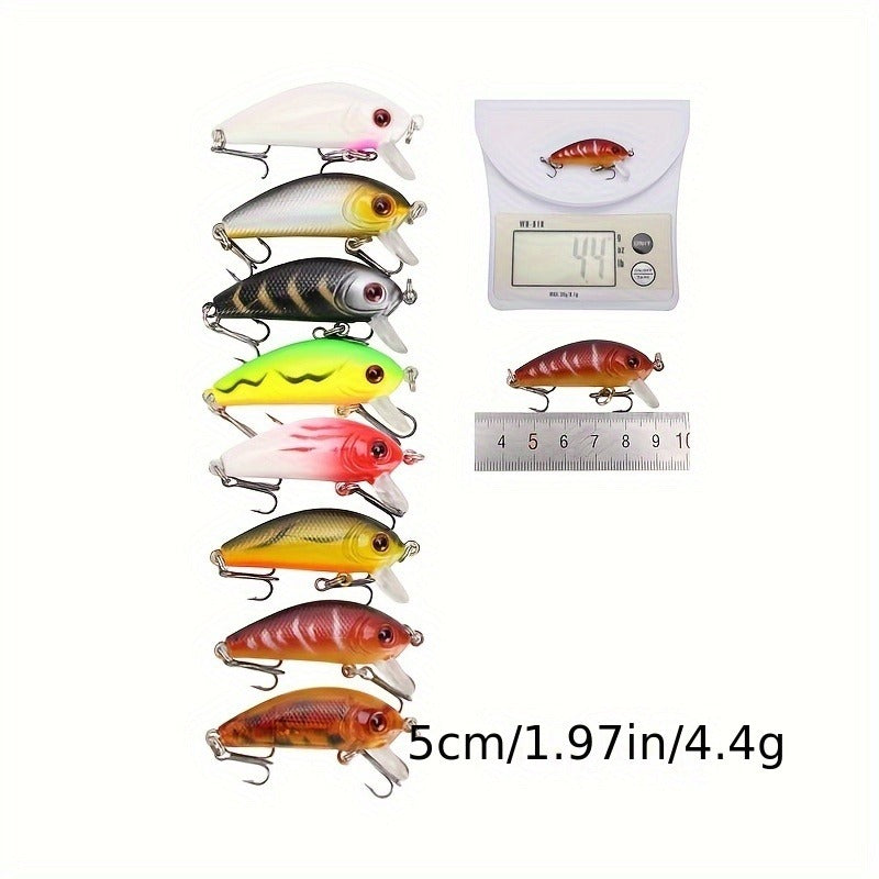 Plastic Crankbait Hard Baits for Freshwater & Saltwater Angling – Minnow Fishing Lures Set 43pcs - product image 6