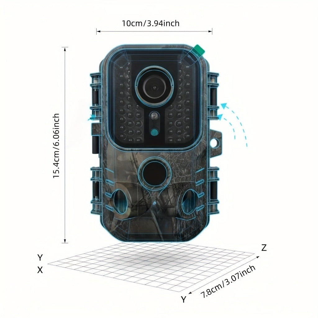 2.5K 1080P HD Game Cam, 0.3s Trigger Speed, 850nm IR, 60ft Detection Range, Motion Activated Wildlife & Hunting Camera with 32GB Memory Card – 30MP Trail - product image 6