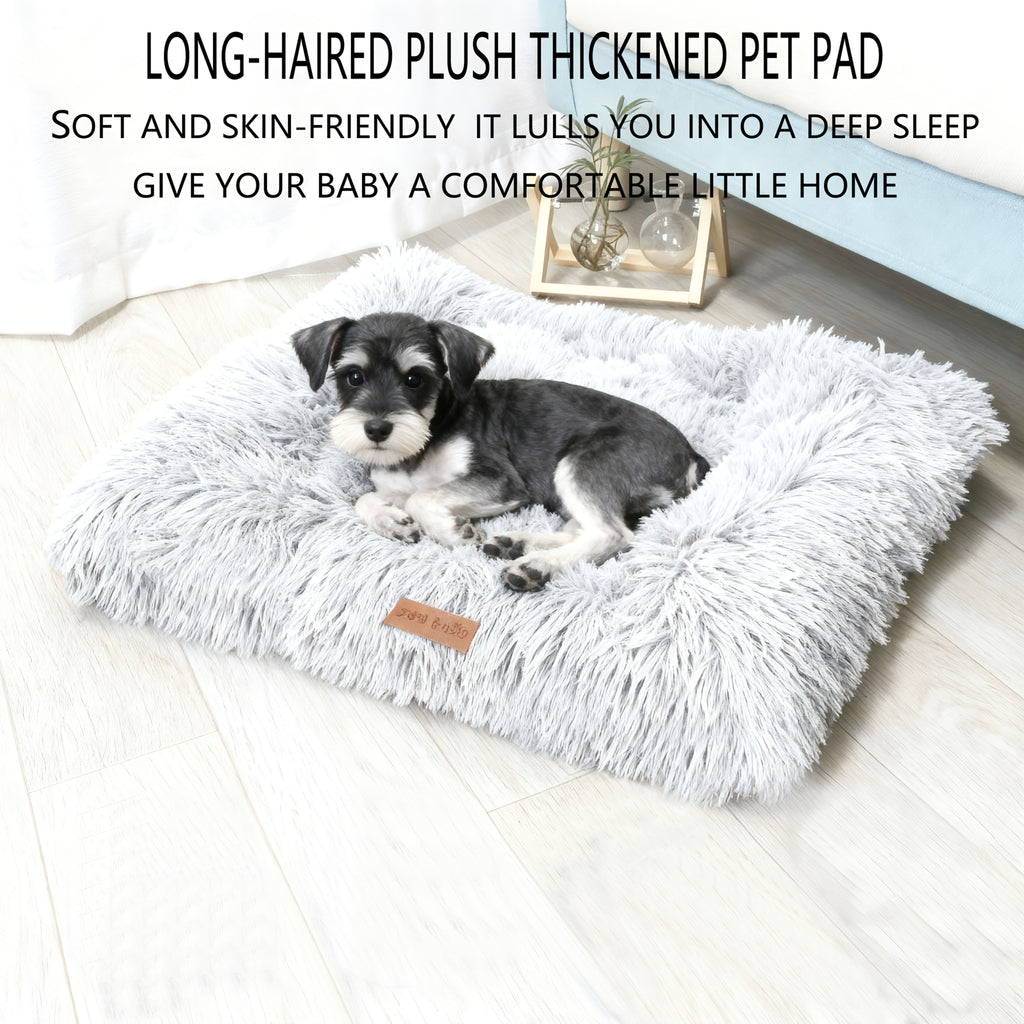 Fleece-Lined Dog Bed & Cat Mat | S, M, L, XL, XXL | Thickened Warm Washable Square Pet Bedding for All Breeds - product image 6