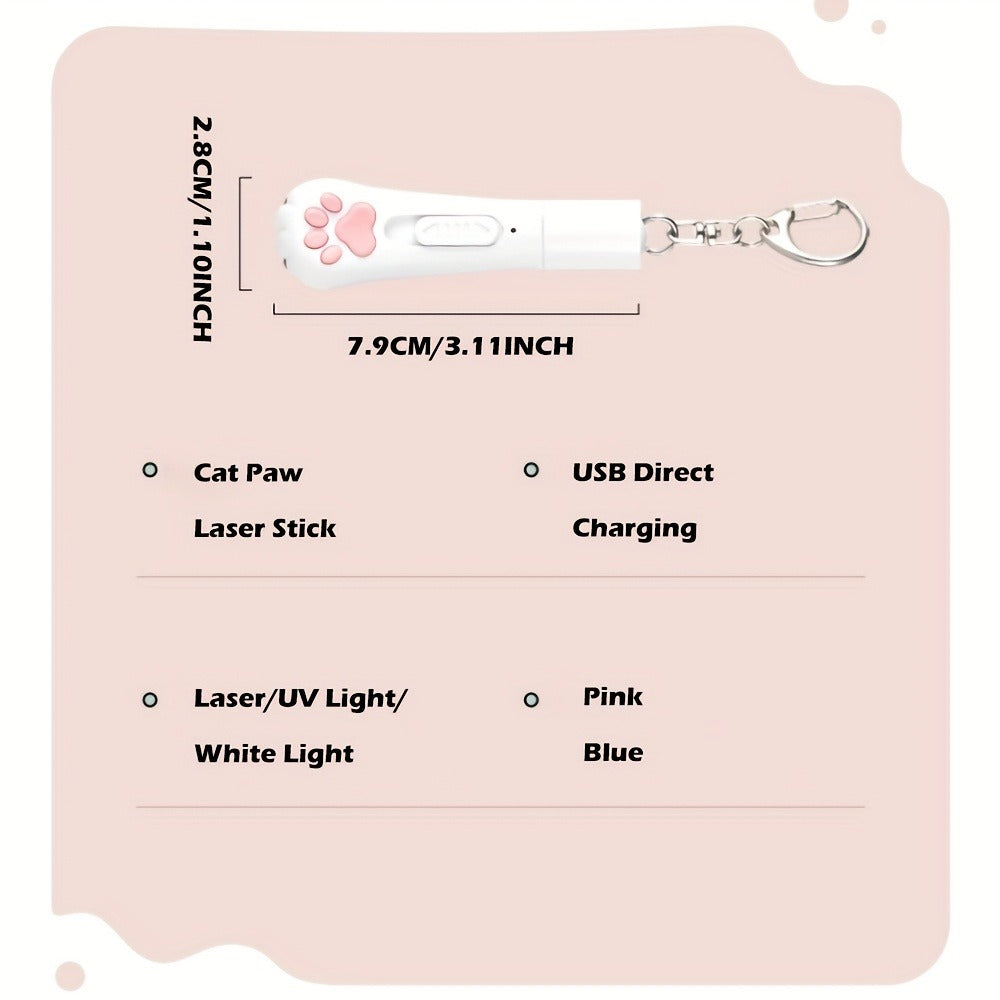 Cat Teaser Toy 7-in-1 USB Rechargeable – Interactive Wand Toy for Indoor Cats & Dogs, Feather Chaser Exercise Toy with Free Bonus Mouse Toy, Stimulating Chase - product image 10