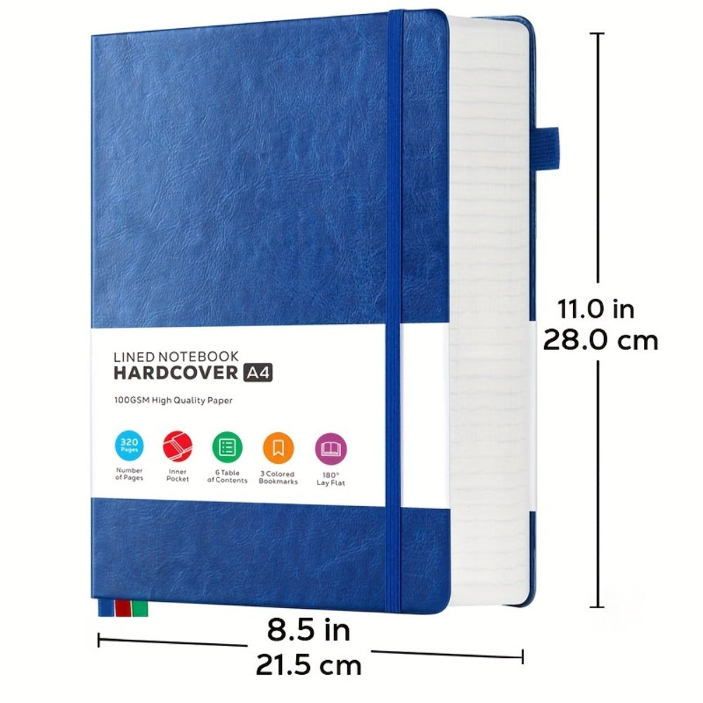 A4 Hardcover Lined Journal Notebook 320 Pages, Faux Leather College Ruled Notebook with 100GSM Thick Pages, 8.5x11 Large Writing Journal for Women Business School - product image 4