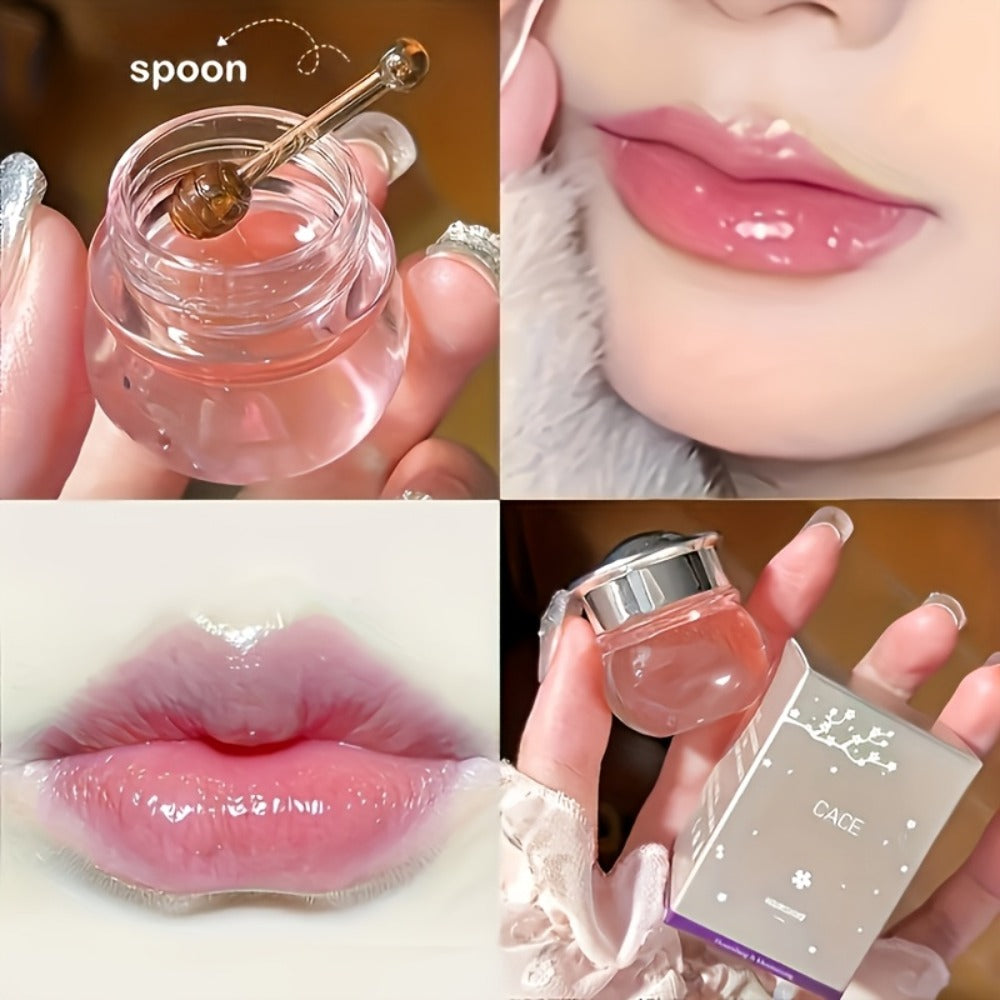 Squalane Lip Care Kit 3-Piece with Cherry Flavor – Hydrating Lip Balm, Nourishing Lip Oil Primer & Glossy Overnight Lip Mask for Soft Plump Lips, All Skin Types, Gift for Women & M - product image 5