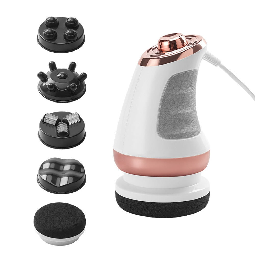 Handheld Body Massager with 5 Interchangeable Heads & 3 Washable Pads – Adjustable Vibration Intensity, Full Body Muscle Relief for Abdomen, Waist, Arms, Buttocks & Legs, Portable  - product image 9