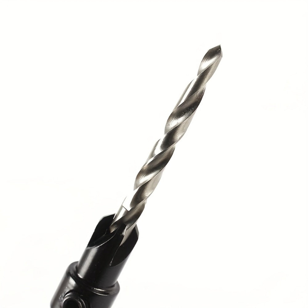 5pcs Countersink Drill Bit Set #4 #6 #8 #10 #12 Tapered with 1/4" Hex Shank Quick-Change – Adjustable Wood Counter Sinker Bits with Allen Wrench for Woodworking - product image 10