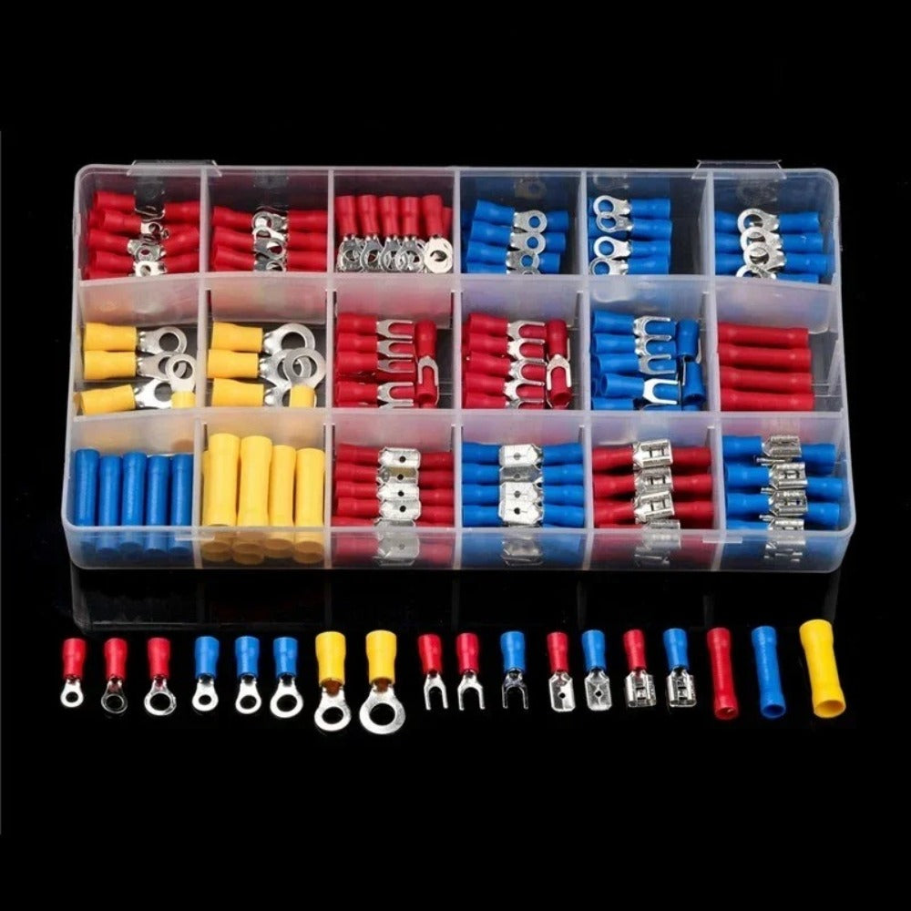 Electrical Crimp Terminals 280pcs Assorted Kit – Insulated Ring Fork Spade & Butt Wire Connectors for Automotive Marine & Home Wiring, Universal Cable Connector Set with Storage Ca - product image 3