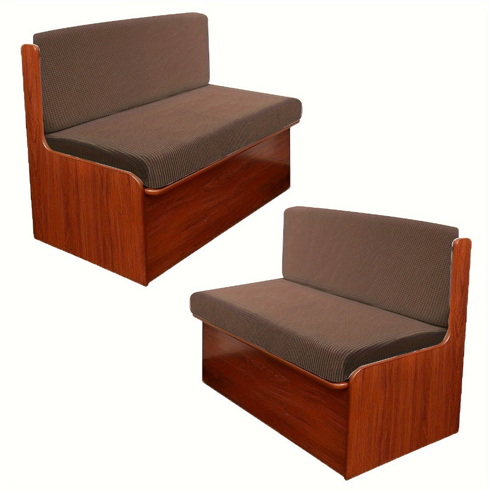RV Dinette Cushion Covers 4 Pack Stretch Jacquard Sofa Seat Backrest Slipcovers Machine Washable Anti-Pet Hair for RV Camper Van Car Bench Travel Furniture Protection - product image 3