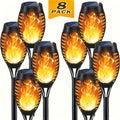 16-8pcs Solar Torch Lights With Smart Light Control, Upgraded Solar Torches Featuring Flashing Flames, Suitable For Garden Lawn Decoration, Solar Outdoor Lights - product image 3