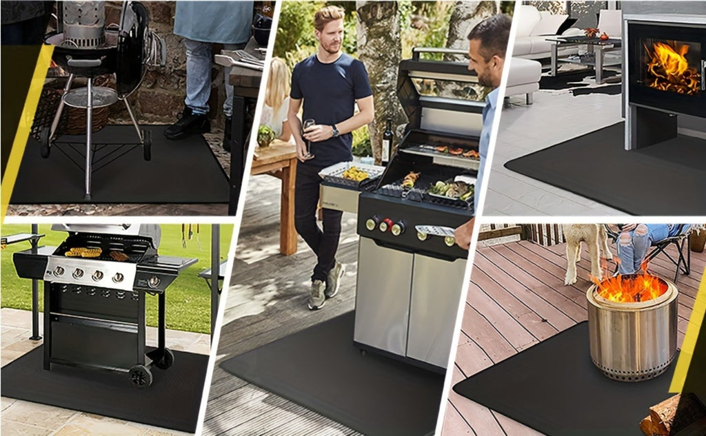 Grill Mat Fire Resistant BBQ Pad – Oversized Under Grill Mat 2000°F Heat Resistant, Waterproof Oil-Resistant Deck Protector for Outdoor Grilling, Fireplace & Fire Pit – 60x48, 72x3 - product image 15