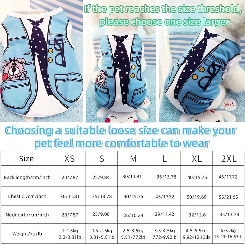Dog Vest Featherlight Windproof Thermal Shirt for Small Dogs – Fashion Pet Costume for Teddy Bichon Pomeranian, Spring Summer Fall Dog Clothes, 2-Pack & 6-Pack - product image 5