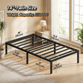 Heavy Duty Metal Platform Bed Frame with Under-Bed Storage, No Box Spring Needed, 14/16/18 Inch Height, Twin/Full/Queen/King Size - product image 3