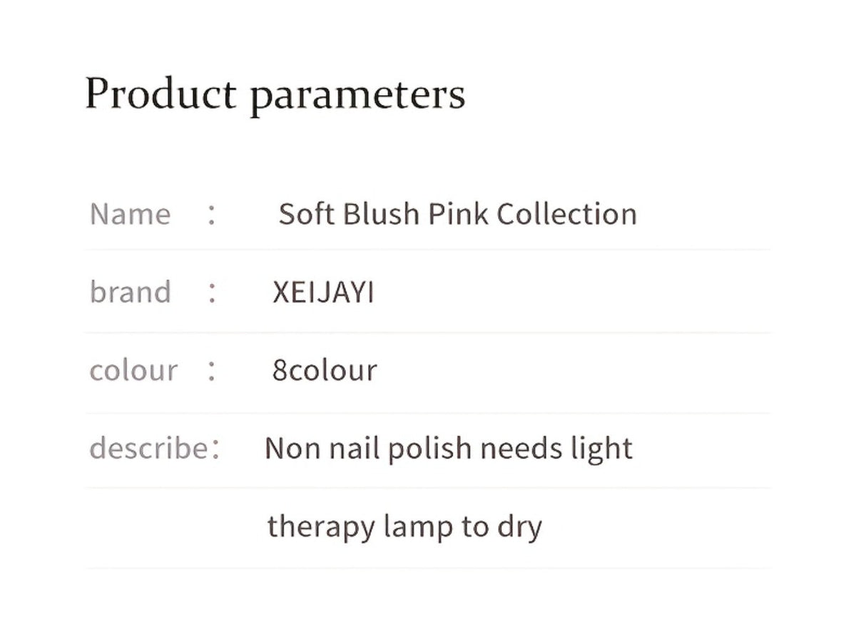 Gel Nail Polish Set 8 Colors Semi-Permanent Soak-Off LED Cure Long-Lasting Manicure Kit - 0.51oz Each Bottle Gentle Pink Shades 001-008 DIY Home Salon Nail Art Gift for Women - product image 20