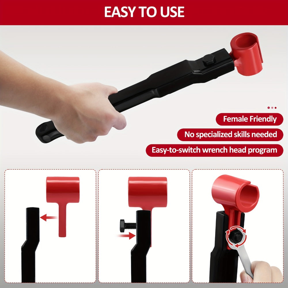 Door Hinge Adjustment Tool Kit 6-in-1 - Heavy Duty Steel Hinge Bender Wrench Set for Precise Door Gap Adjustment, Residential & Commercial Use, One-Piece Construction - product image 7