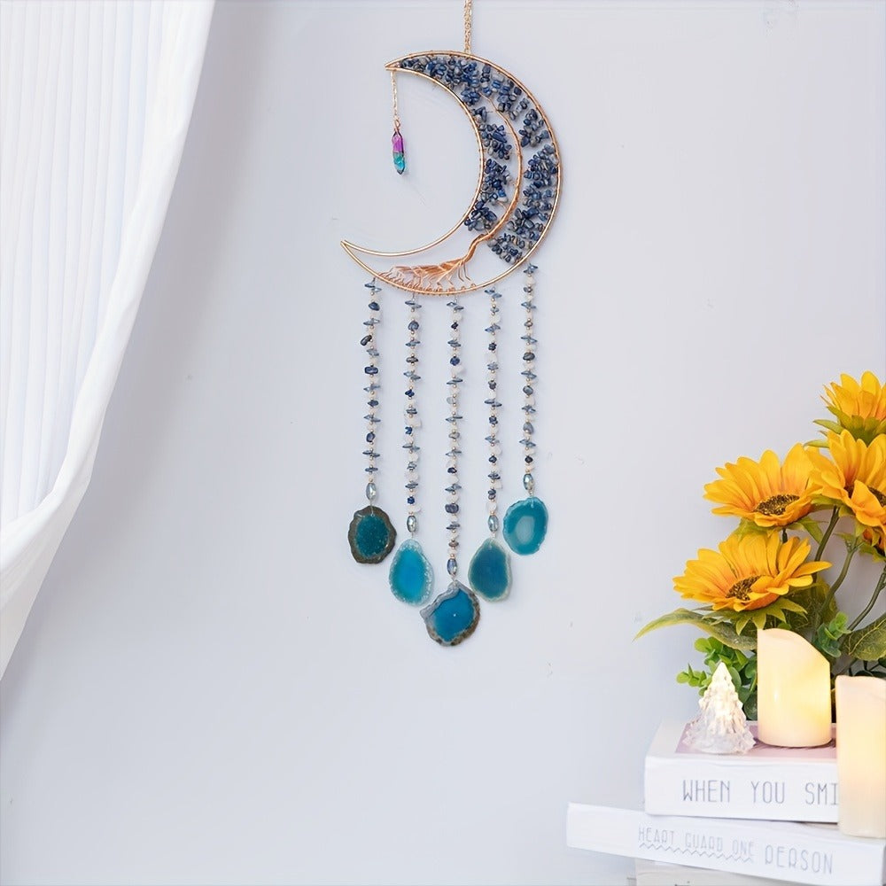 Dreamcatcher Moon Suncatcher Wall Hanging – Handmade Boho Wind Chime Pendant for Indoor Outdoor Garden, Courtyard & Party Decor – Christmas & Birthday Gift - product image 22