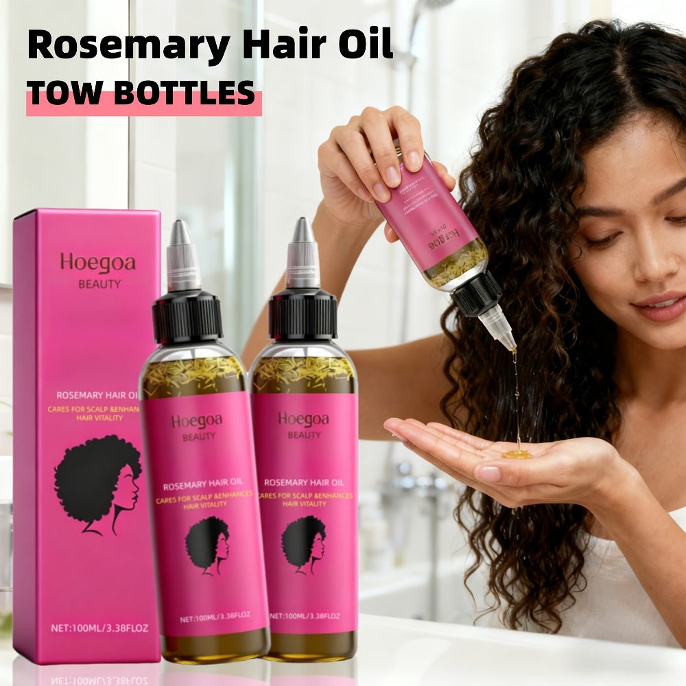 Rosemary Hair Oil 2 Pack Gift Set with Bataana Oil | Scalp Nourishing Moisturizing Hair Growth Treatment | Anti-Frizz Strengthening Natural Hair Oil for Women | Birthday Valentine' - product image 11