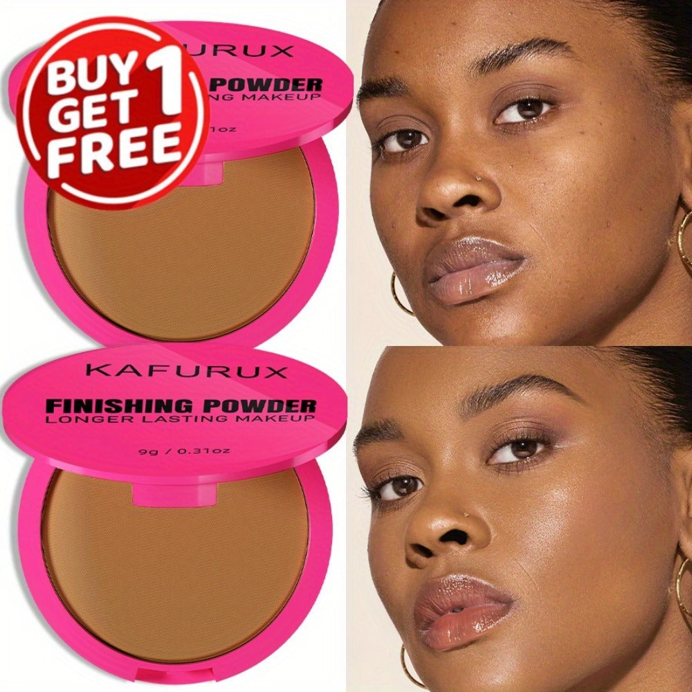 Pressed Powder Foundation 2 Pcs Set Waterproof Sweatproof Lightweight Buildable Coverage Non-Sticky Non-Drying Natural Matte Finish Concealer Makeup for All Skin Types 5 Shades Wom - product image 12