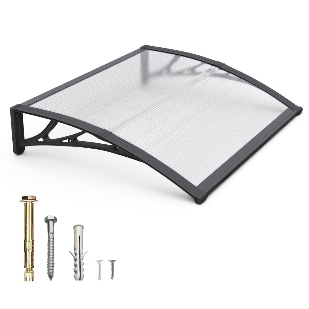 Window Awning Door Canopy Polycarbonate Overhang – UPF 50+ UV & Rain Protection, Leak-Proof Hollow Sheet, Weather-Resistant Outdoor Patio Awning for Doorways, Windows, Storefronts  - product image 3
