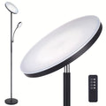 LED Floor Lamp with Reading Light – 27W 2300LM Dimmable Torchiere Standing Lamp, 4 Color Temperatures, Remote & Touch Control, Metal Base for Living Room Bedroom Home Office (Black - product image 18