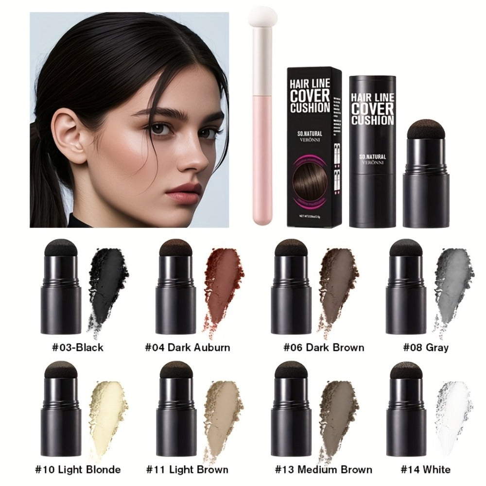 Root Touch Up Powder Stick with Brush — Instant Hair Root Concealer & Eyebrow Filler | Concentrated Paste Formula for Targeted Gray Coverage | 8 Shades for Women & Men All Hair Typ - product image 2