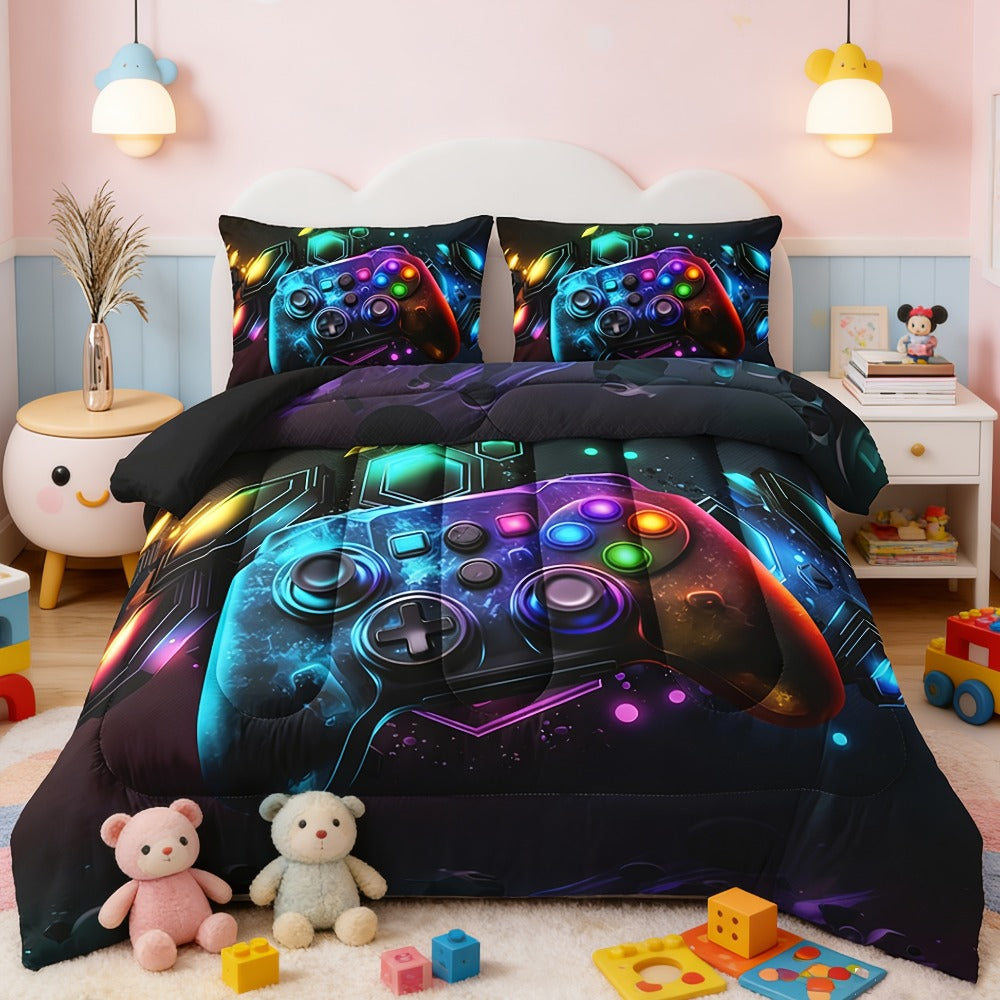 Kids Comforter Set 3 Piece Soft Breathable Quilt with 2 Pillowcases - Digital Print Bedding Set for Bedroom Dorm, Twin Full Queen King, Boys Girls Bed Set - product image 5