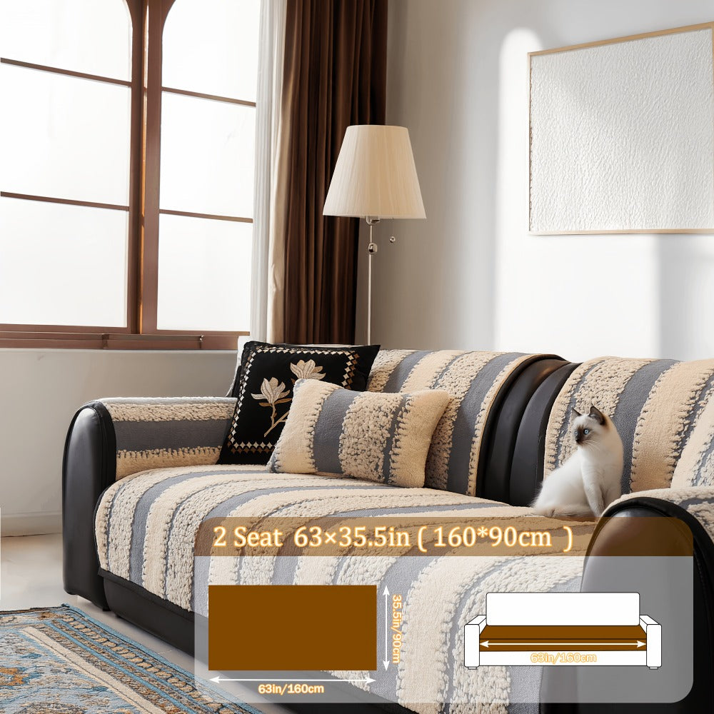 Sofa Cover Plush Non-Slip Washable Sectional Couch Slipcover Soft Durable Furniture Protector for Pets Cats Dogs 2 3 4 Cushion Sofa L-Shape Modern Sofa Pad Warm Sitting Cover All S - product image 9