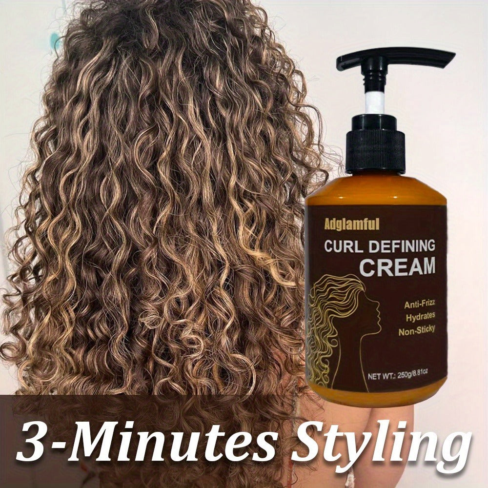 24-Hour Hold Curl Defining Cream for Wavy Curly & Coily Hair — No-Rinse Leave-In Frizz Control Styler, Lightweight Non-Greasy 3-Minute Quick Curl Definition for Women & Men All Cur - product image 16