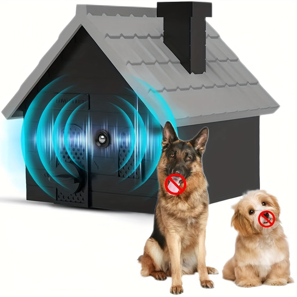 Outdoor Mountable Ultrasonic Bark Deterrent – 4-Mode Dog Barking Control Device with 15 – 50ft Coverage, Wall & Fence Mountable – 30KHz Range – Indoor - product image
