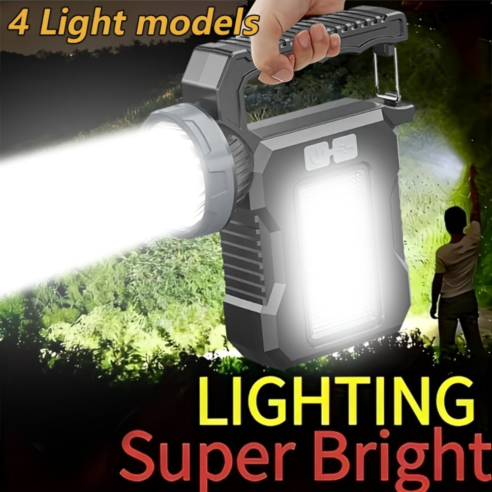 Solar Flashlight USB Rechargeable Ultra-Bright LED | 4 Lighting Modes Portable Solar Torch with Battery Indicator | Camping Hiking Emergency Night Fishing Outdoor Gift - product image 11