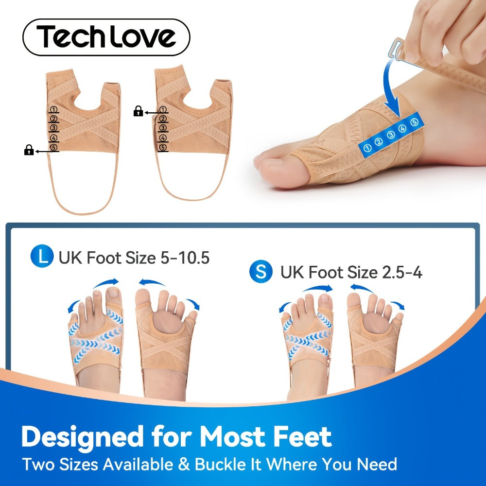 Bunion Corrector Toe Separator Splint Brace – Adjustable Big Toe Straightener for Women & Men, Day & Night Wear, Left & Right Foot - product image 5
