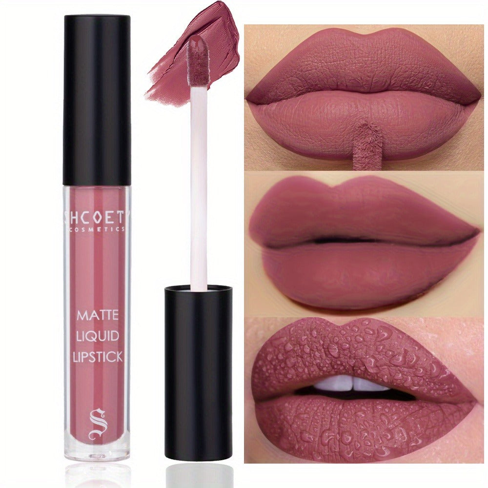 Bear Lip Glaze Set 3 Colors — Cute Bear Packaging Velvet Matte Waterproof Liquid Lipstick in Brown Pink & Red, Non-Stick Non-Greasy Long-Lasting Formula, Gift for Women Girls & Bea - product image 10