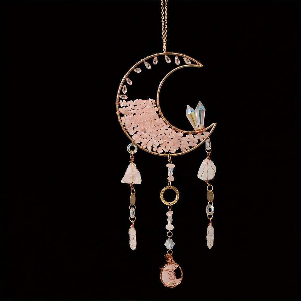 Dreamcatcher Moon Suncatcher Wall Hanging – Handmade Boho Wind Chime Pendant for Indoor Outdoor Garden, Courtyard & Party Decor – Christmas & Birthday Gift - product image 13
