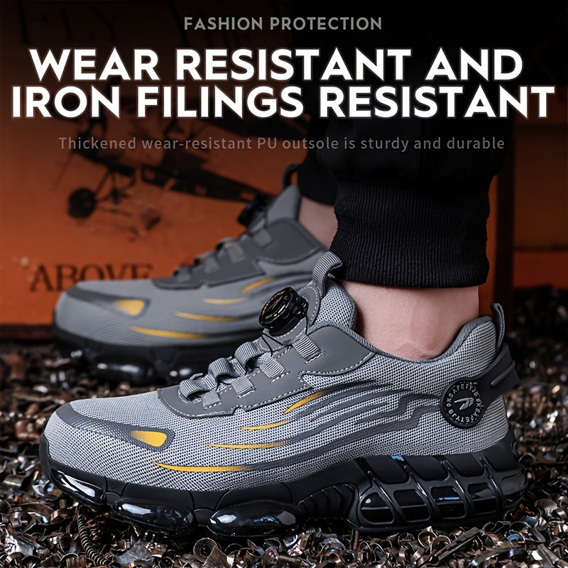 Steel Toe Work Shoes Man Slip Resistant Abrasion Resistant Construction Working Boots Comfortable Breathable Sneaker - product image 8