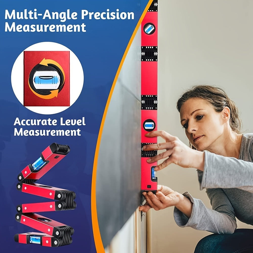 Folding Level Multifunction Multi-Angle Measurement Woodworking Tool Foldable Post Level Precise Leveling Any Position for Home Renovation DIY Carpentry Holiday Gift - product image 6