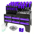 Magnetic Screwdriver Set 118pcs with Plastic Rack & Magnetic Tool Bowl, Chrome Vanadium Steel Multi-Size Precision Screwdriver Kit, Non-Slip Rubber Handle Tool Set for Electronics, - product image 10