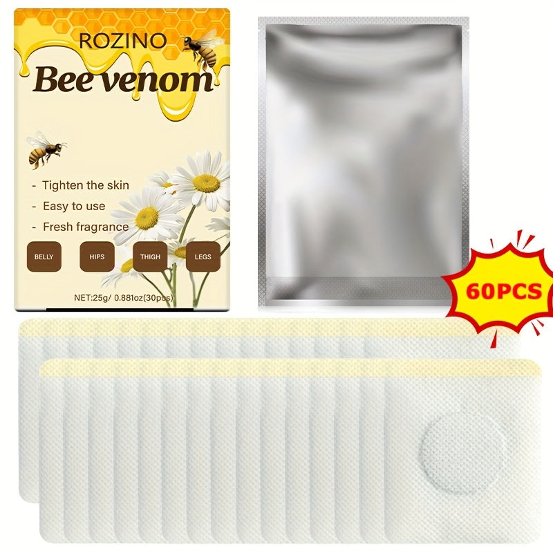 Belly Button Firming Patches 60 Pcs - Bee Venom Natural Botanical Navel Patches with Long-Lasting Adhesion, Body Toning & Wellness Patches for All Skin Types, Daily Body Care - product image 10