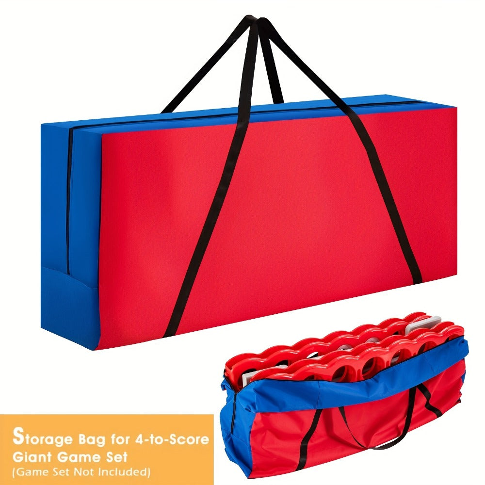 Jumbo 4 in a Row Game Storage Bag Carrying Bag for Giant Connect 4 Game Set Oxford Cloth Shoulder Strap Large Capacity Fits 33x13x29 Game Set Blue Red - product image
