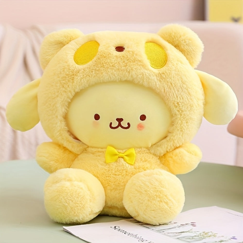 Kawaii Big-Eared Cinnamon Dog Plush Doll | Soft Stuffed Puppy Toy in White, Blue Jade & Pudding Styles for Girls Kids Teens Anime Fans Collectors | Birthday - product image 7