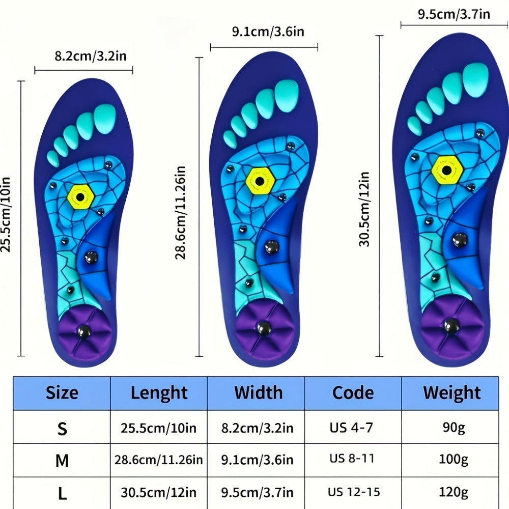 Massage Insoles Acupoint Pressure Foot Massage – Breathable Sweat-Absorbing Flat Foot Insoles for Men & Women, Meridian Stimulation Comfort Insole - product image 7
