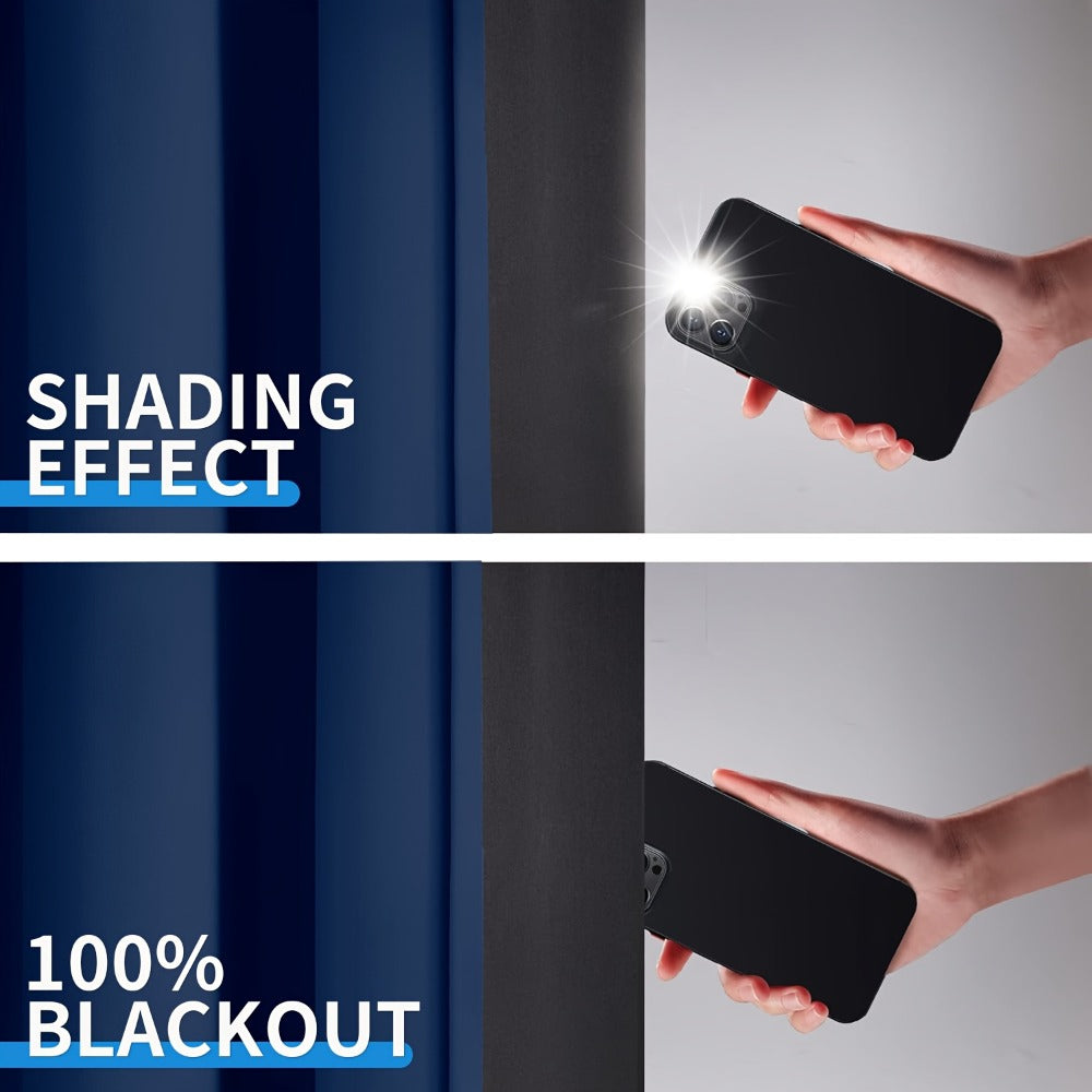 Blackout Curtains 4 Panels Thermal Insulated Room Darkening Drapes – Rod Pocket, Energy Saving, Solid Color for Bedroom & Living Room, 7 Colors & Multiple Sizes - product image 8