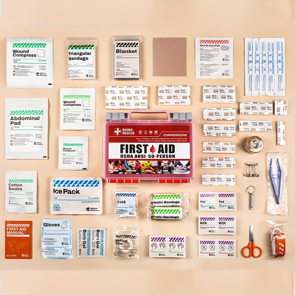 266 Piece First Aid Kit All-Purpose | Home, Office, Car, Travel & Camping Emergency Supplies, FSA HSA Eligible, Comprehensive Trauma Kit for School, Outdoor - product image
