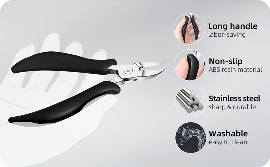 Thick Toenail Clipper Set for Seniors & Diabetics — Wide Jaw Ingrown Toenail Clipper, Heavy Duty Angled Nail Clipper & Nail File Kit for Men and Women, Professional Thick Nail Cutt - product image 14