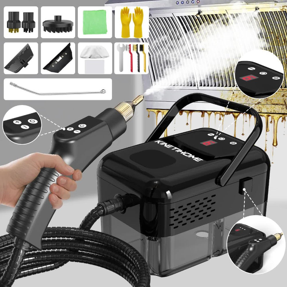 Steam Cleaner Handheld High Pressure Portable | Chemical-Free Deep Clean for Kitchen Grease Range Hood Sofa Tile Grout Car AC Washing Machine | Multi-Surface Steam Cleaning Machine - product image 18