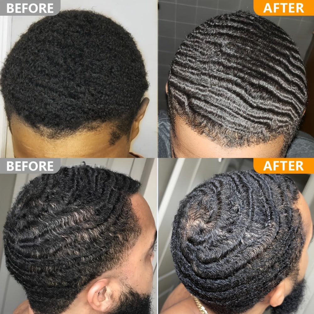 360 Wave Pomade Strong Hold Hair Styling with Jojoba Oil — Frizz Control Moisturizing Formula for Dreads Locks Twists Coily Curly Wavy Hair Men Grooming Daily Hair Care Set - product image 4